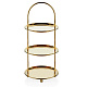 Этажерка 3 яруса H35 см золото NARIN