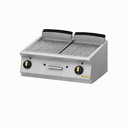 Поверхность жарочная серии LUX рифленая хромированная настольная ER-R-KR 40/70 MONTONA