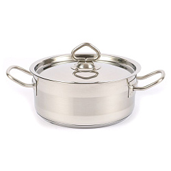 Кастрюля нержавеющая с тройным дном 200х100мм 3 л KITCHEN MUSE (SD12010)