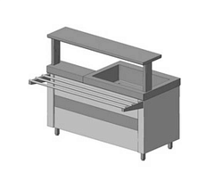 Прилавок для 1 и 2 блюд мэ-ус-1507-21кз ITERMA