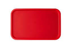 Поднос 52,5х32,5 см, красный, поверхность шагрень (163) MGprof (1737)