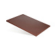 Доска разделочная 500х350х18 мм, полипропилен, коричневая поверхность шагрень MGprof (1711)