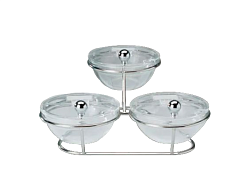 Стойка фуршетная для 3 салатников с крышкой 0,5 л APS