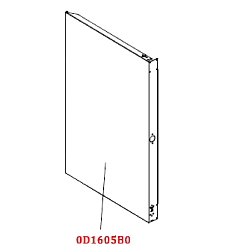 Панель левая корпуса для XBC804 UNOX (0D1605B0)