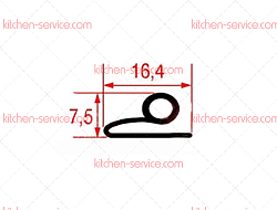 Уплотнитель 6 м для печи (3286017)
