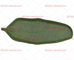 Блюдо 64,5x24x3,5 см овальное Лист Green Banana Leaf пластик меламин P.L. Proff Cuisine (JW46025-TAI)