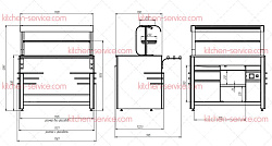 Прилавок нейтральный RN12AS Case Челябторгтехника