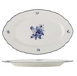 Блюдо овальное 30,6х19,4 см Blue Flower P.L.PROFF CUISINE (NY-YQA4706-OP-M-12X6)