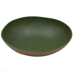 Салатник 3000 мл круглый Green Banana Leaf пластик меламин P.L. PROFF CUISINE (JW13112)