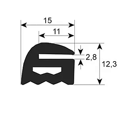 Уплотнитель стекла для CONVOTHERM (7001042)