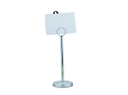 Держатель для ценников и табличек 7.2х22 см на подставке нержавеющая сталь MGSTEEL
