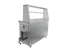 Фризер для ролл мороженого KCB-2F (контейнеры, стол для топпингов) FOODATLAS