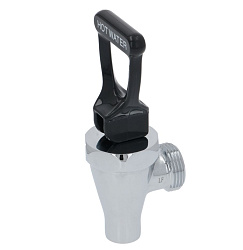 Кран резьба M26x1,75 чёрный/хром горячая вода MARCO (2100275)