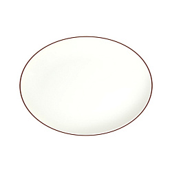 Тарелка овальная 33см Modest Brown ID Fine