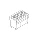 Плита 6 конфорочная 740 серии PC12FG7 газ TECOINOX