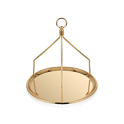 Поднос 23,5 см золото NARIN