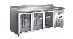 Стол холодильный GN3200TNG (бортик стеклянная дверь) COOLEQ