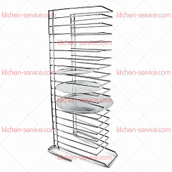 Подставка стойка подносов для пиццы 36х32х75 см 18 ячеек P.L. PROFF CUISINE (PTR-18)