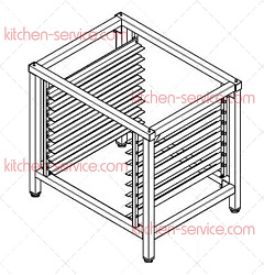 Подставка для пароконвектомата 430 XVC/XEVC Evolution ITERMA