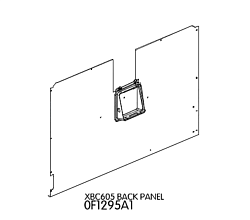 Панель задняя для XBC605 UNOX (0F1295A1)