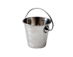 Ведерко для подачи 70/50 мм 70 мм 175 мл нержавеющая сталь, чеканное MGSTEEL