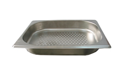 Гастроемкость перфорированная без крышки нержавеющая GN-1/1 530х325х20 мм ROAL