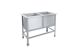 Ванна моечная 2 секции Эконом ЦК ВМО2-700ЭЦК-М ПИЩЕВЫЕ ТЕХНОЛОГИИ