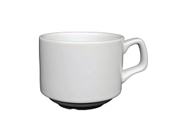 Чашка чайная штабелируемая 215 мл Royal White блюдце TU1107 6-36 TUDOR ENGLAND (TU1103)