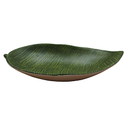 Блюдо 23x13x3,5 см овальное Лист Green Banana Leaf пластик меламин P.L. PROFF CUISINE (F46209-TAI)