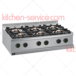 Плита газовая 6-ти конфорочная COOK LINE APRG-117T APACH