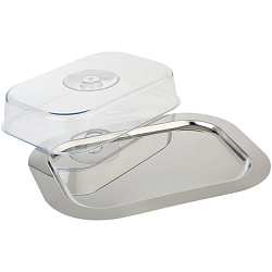 Поднос «Файнес» прямоугольный с крышкой 42 см APS