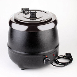 Мармит-супница 10 л черная металлическая APS