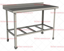 Стол производственный СП-12/7-БР-ЭК (с бортом) RESTOINOX