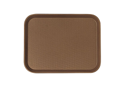 Поднос коричневый 46х36 см прямоугольный CAMBRO (1418FF-167)