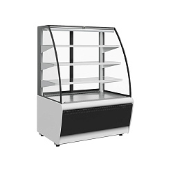 Витрина кондитерская K70 VM 0,6-2 STANDARD 9006-9005 (открытая) ПОЛЮС