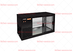 Витрина холодильная VRL 900 L Black HICOLD