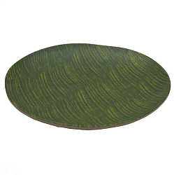 Блюдо 26x3,5 см круглое Green Banana Leaf пластик меламин P.L. PROFF CUISINE (JW31210-TAI)