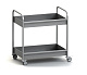 Тележка сервировочная 2-х ярусная для сбора посуды 800х600х870 мм MGSTEEL