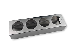 Подставка для соусов 4 ячейки 36х10х8 см нержавеющая сталь MGSTEEL