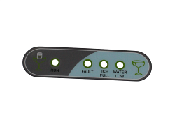 Стикер панели управления для льдогенератора BFI80 COOLEQ