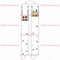 Линейка барная Ballantines Finest (700 мл/1 л)/Ballantines 12 years (700 мл/1 л) P.L. PROFF CUISINE (81250036)