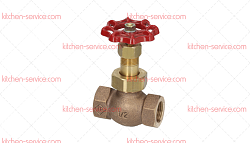 Кран запорный прямой 1/2"FF для печи (5046792)