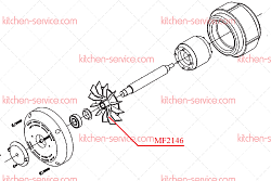 Крыльчатка для мясорубки ТС 12 SIRMAN (MF2146)