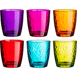 Олд фэшн (стакан) набор из 6 цветов 320мл стекло «Палатина» BORMIOLI ROCCO