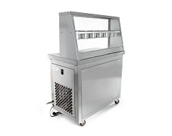 Фризер для ролл мороженого KCB-1F (контейнеры, стол для топпингов) FOODATLAS