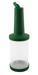 Ёмкость для сока 1 л с лейкой зеленая THE BARS
