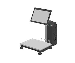 Весы электронные с печатью этикеток МК- 6.2-S2L(10) МАССА-К