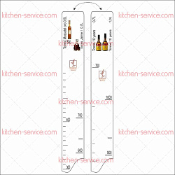 Линейка барная Torres 10 years 0.7/1.0, Jaime 0.7, Moscatel oro P.L. PROFF CUISINE (81250059)