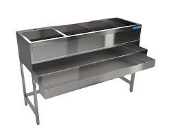 Станция барная 1200х480(600)х900 мм, 1 рейл КАМИК
