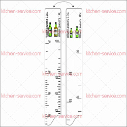 Линейка барная WILLIAM IawsonS (350 мл/500 мл/750 мл/1 л) P.L. PROFF CUISINE (81250166)